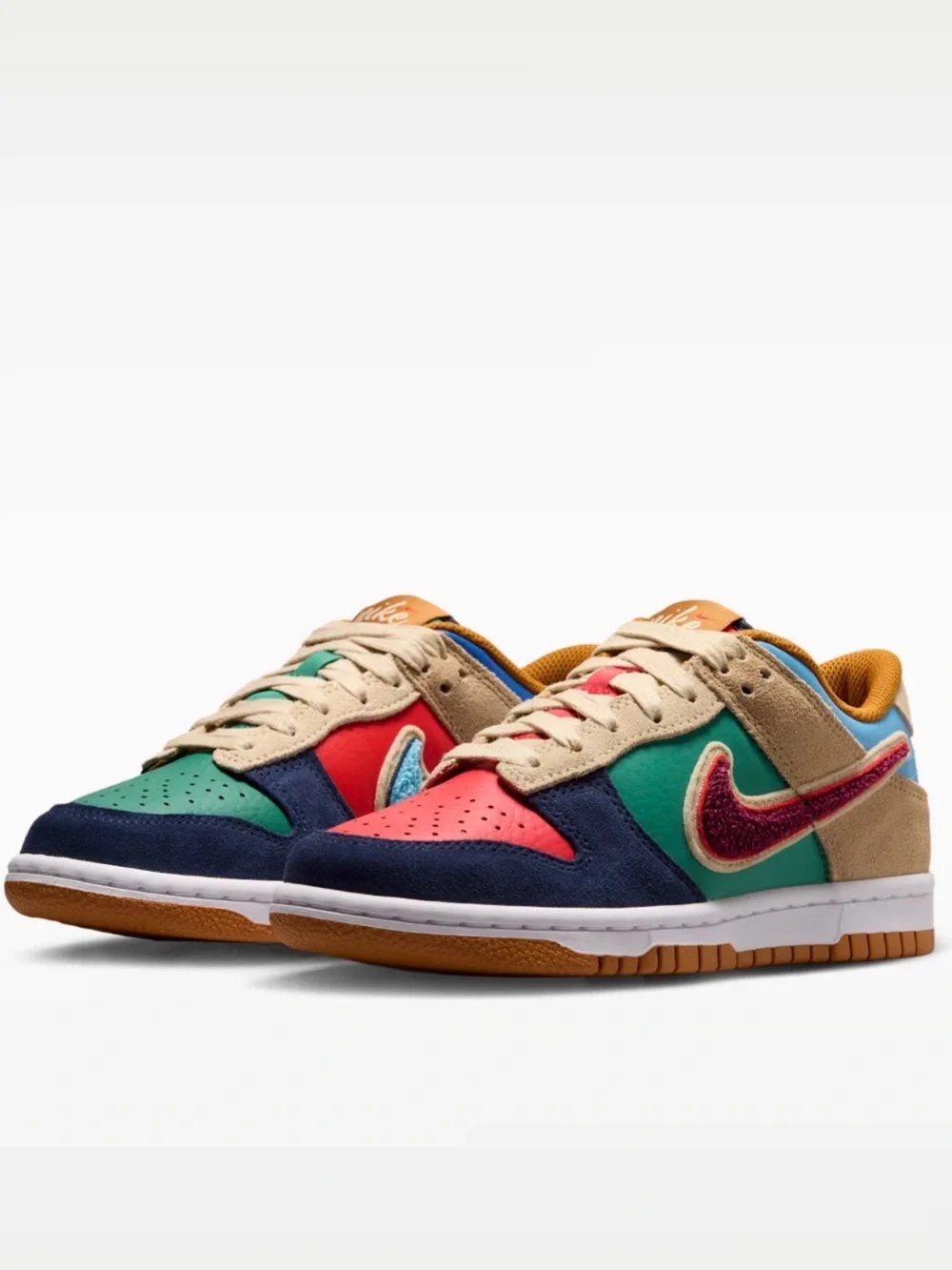 👖❤️🩵 Nike Dunk Low Patchwork 👖❤️🩵